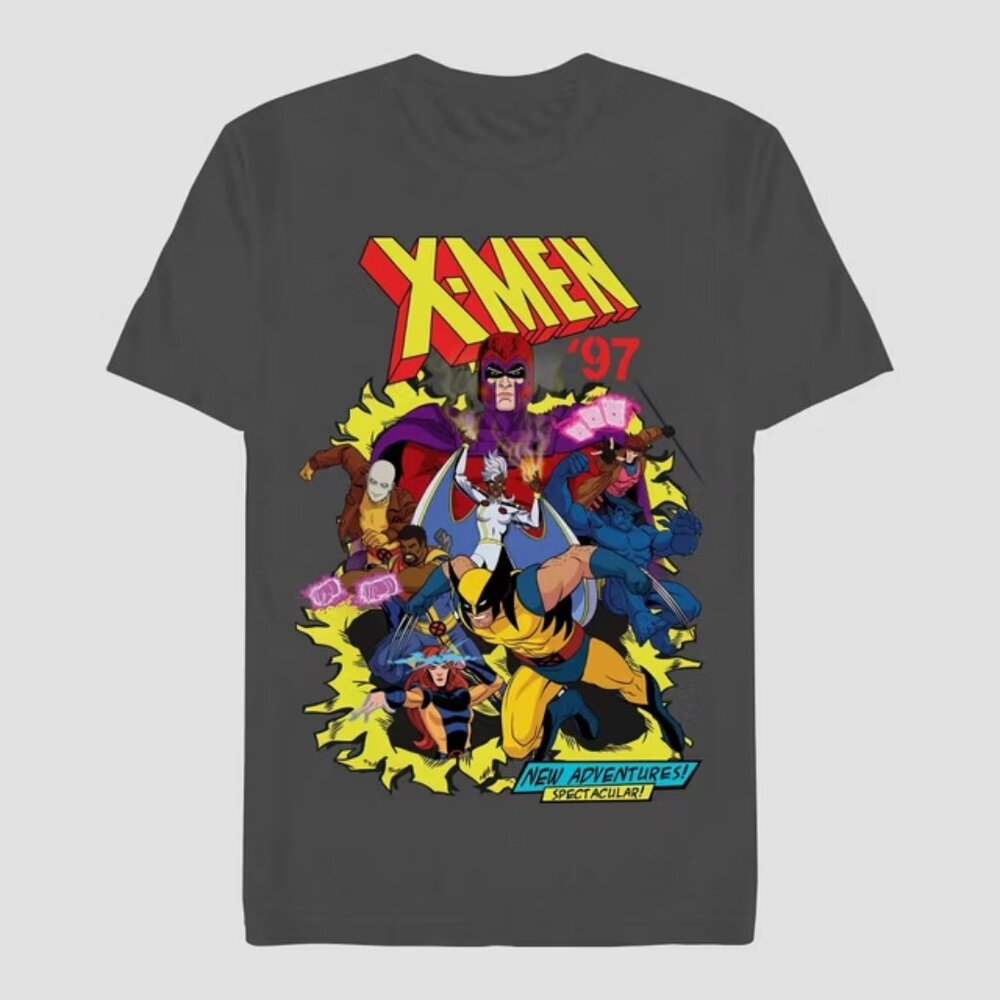 NEW Men's Disney X-Men Short Sleeve Graphic T-Shirt - Dark Gray M